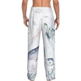 thumbnail image 3 of Sigee Sea Animals Print Men's Pajama Pants - Soft Lounge Sleep Bottoms with Elastic Waistband and Pockets-XX-Large, 3 of 9