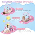 thumbnail image 2 of Baby Gym Play Mat 3 in 1 Fitness Music and Lights Fun Piano Activity Mat Infant Newborn Toys(Pink), 2 of 9