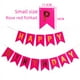 thumbnail image 2 of Banderín de flores de cola de pez con letras de feliz cumpleaños en bronce y cola de golondrina pequeña, 2 of 5