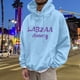 thumbnail image 3 of MHFRRA Sudadera con Capucha Estampada y Elegante para Uso Informal, Cómoda y Versátil para El Día A Día Azul, 3 of 5