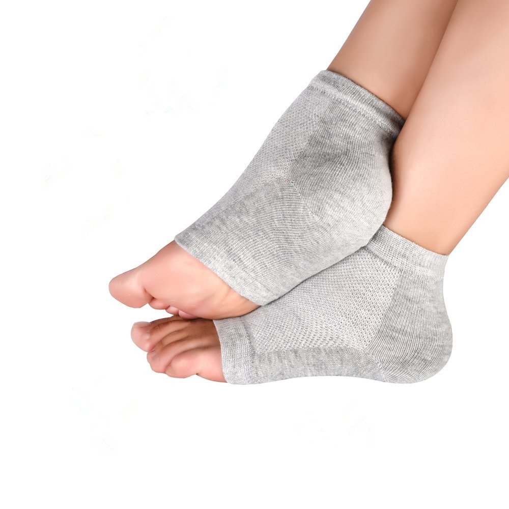 Senfloco 1Pair Gel Heel Socks for Cracked Foot Skin Care, Cushion