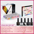 thumbnail image 4 of Set de esmaltes de uñas en gel VENALISA VIP2, 60 colores, 7,5 ml, con accesorios, 4 of 9