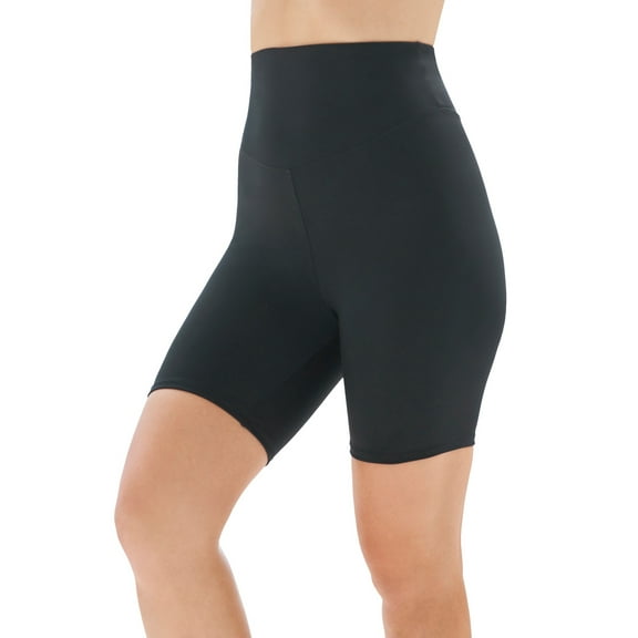 Swim 365 Women's Plus Size 360° Powermesh Swim Boy Short With Tummy Control