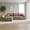 Camel, variant on 107" Cloud Sectional Sofa with L-Shape Chaise in Plush Grey Corduroy