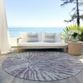 thumbnail image 6 of Addison Rugs Machine Washable Indoor/ Outdoor Chantille Contemporary Burst Rug Purple - 8' x 8', 6 of 6