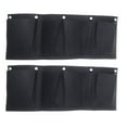 thumbnail image 1 of 2PCS 4 Pockets Wall Mounted Planting Bag Cross Section Creative Garden Planter Green Watering Plants Wall Planting Pot Pouch Container Hanger, 1 of 6