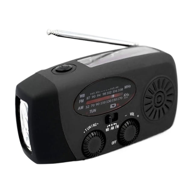 Multifunctional Radio Hand Crank Solar Radio USB Charging FM AM NOAA WB Weather Radios Emergency LED Flashlight Power Bank ,Handy Bright