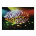 thumbnail image 1 of Popstar Party Cutting Board, Vibrant Colorful Disco Ball Nightclub Celebration Party Dance and Music Print, Decorative Tempered Glass Cutting and Serving Board, Small Size, Multicolor, by Ambesonne, 1 of 1
