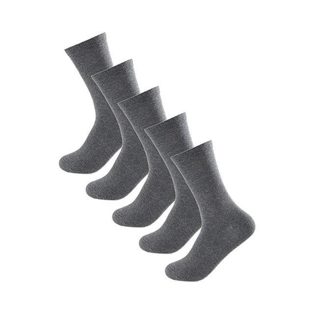 INSPIRE CHIC Unisex Comfort Blend Athletic Crew Socks 5 Pack