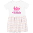 thumbnail image 3 of Inktastic Yes I Am the Princess Crown Girls Toddler Dress, 3 of 5