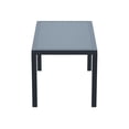 thumbnail image 3 of Luxury Commercial Living 55" Gray Wickerlook Rectangular Patio Dining Table, 3 of 8