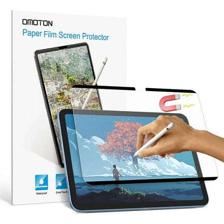 O Film de protection d'écran en papier magnétique pour iPad 10e génération,  [1 paquet] Film mat détachable amovible pour iPad 10 (2022, 10,9 pouces) -  Dessinez et écrivez comme sur du papier