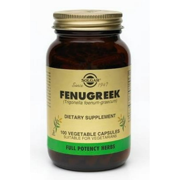 Solgar Fenugreek 100 Vegetable Capsules