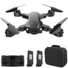S80 RC Drone Foldable Quadcopter with Function Headless Mode One Button Takeoff Landing Storage Bag Package 2 Battery
