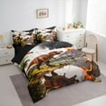 thumbnail image 3 of Feelyou Rustic Dinosaur Kids Bedding Comforter Set 7pcs, Animal Theme King Bedding Sets, 3 of 8