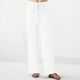 thumbnail image 2 of Pantalones holgados de corte ancho para mujer: pantalones bandage de cintura alta con bolsillos, 2 of 7