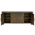 thumbnail image 4 of Beaumont Lane 72" Wood TV Console Entertainment Stand with Brown Concrete Top, 4 of 10