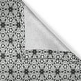 thumbnail image 6 of Ambesonne Grey and White Grommet Curtain, Boho Floral Art, 50" x 63", Charcoal Grey and White, 6 of 6