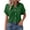 Green, variant on Vinsonshop Women Button Down Shirt Dress Shirt Business Work Blouses Casual Clothes 2026 Collared Shirt Fashion Vacation Outfits High Low V Neck Summer Shirt Khaki L
