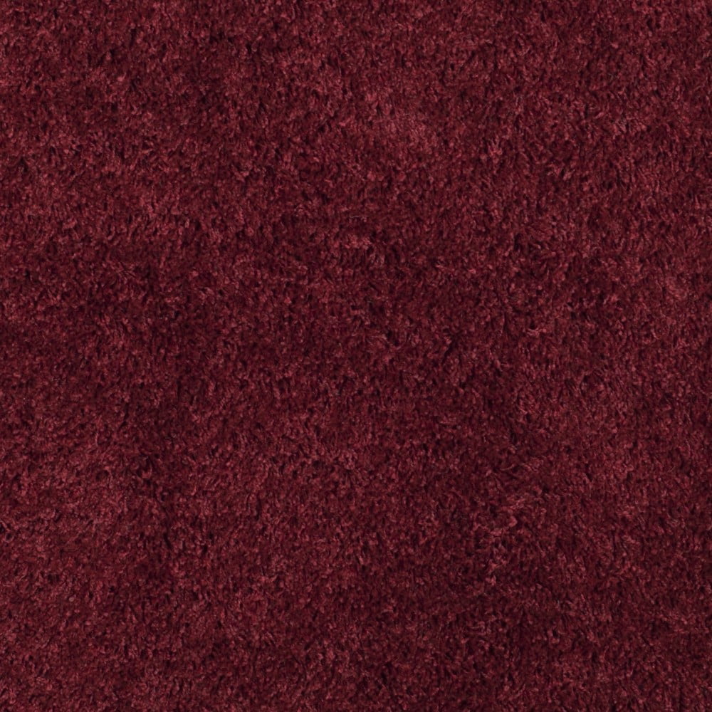 SAFAVIEH Laguna Neven Plush Solid Shag Runner Rug, Maroon, 2'3" x 12'