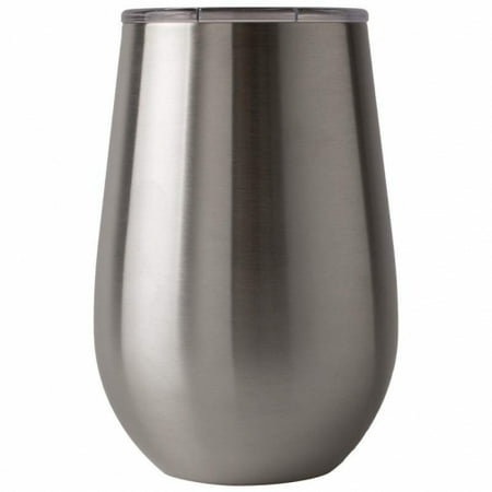 Steel Twin Tip Skis Maxam 2PC TWIN PACK 12oz Wine Tumblers Stainless Steel Double-Wall with BPA-Free Acrylic Lids by XPAC ()