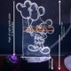 thumbnail image 2 of Luz nocturna CUTIA Mickey 3D con mando a distancia LED, 16 colores, 2 of 6