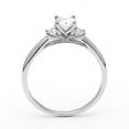 thumbnail image 5 of Nina Engagement Ring Womens Sterling Silver 3 Stone Cz Ginger Lyne Collection Size 12, 5 of 6