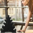 thumbnail image 1 of SKISUNO 2Pcs Heavy Duty Dumbbell Rack Storage Black PP Simple Holder for Exercise, 1 of 8