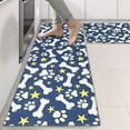 thumbnail image 2 of Kitchen Rugs Sets Of 2,Paw Print Dog Bone Anti Fatigue Kitchen Mat Rugs Non Slip Washable,Decorative Kitchen Floor Mats for Kitchen,Sink,Laundry,17"X47", 2 of 5
