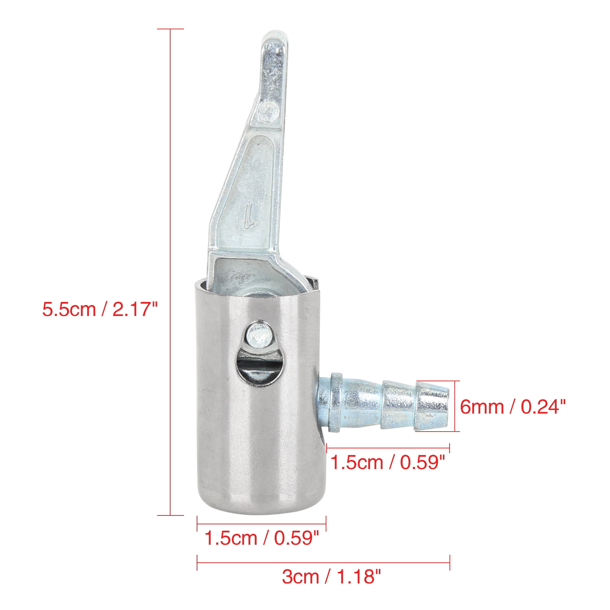 Unique Bargains 6mm Locking Air Chuck Air Hose Inflator Adapter for Vehicles Tire Valve
