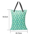 thumbnail image 4 of YANTONGBABY 2 Pack Large Wet Dry Bag Waterproof Hanging Cloth Diaper with Double Zippered Pockets 25x18 inches (Avocados and starfish), 4 of 5