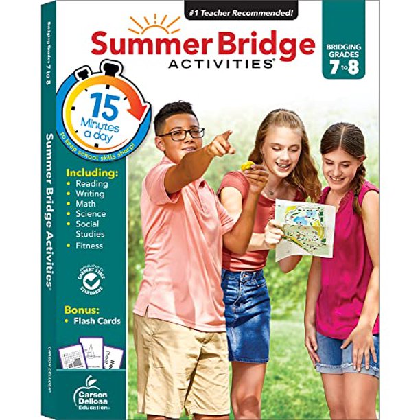 Summer Bridge Activities 78 Workbooks, Math, Reading Comprehension