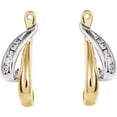 thumbnail image 2 of FB Jewels 14K Yellow and White Two Tone Gold Pair 1/6 Ct Tw Polished Diamond Earring Jackets, 2 of 2