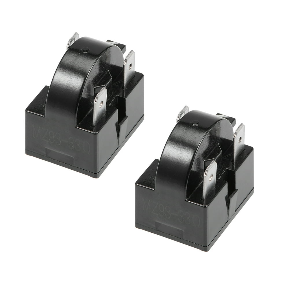 2 Pcs 33 Ohm 3Pin Refrigerator PTC Starter Relay