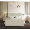 thumbnail image 6 of Meridian Furniture Sloan Cream Velvet Queen Bed, 6 of 7