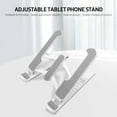 thumbnail image 2 of Adjustable Multi-angle Tablet Phone Stand Portable & Foldable Tablet Riser Universal Desk Stand for Mobile Devices Black, 2 of 8
