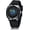 black, variant on Men's Creative World Map Watch Classic Earth Moon Sun Rotating Watch Personality Cool Unique Waterproof 30m Watch Silicone/Leather Strap