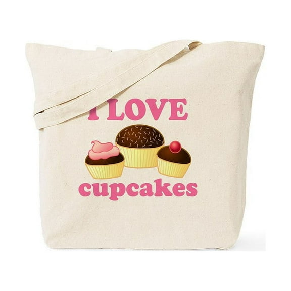 CafePress - I Love Cupcakes Tote Bag - Unisex Canvas Tote Bag, Beige, 1-Piece