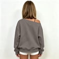 thumbnail image 5 of Shadoumai Girls Off The Shoulder Tops Fall Hawaii Letter Print Going Out Sweatshirt | Off The Shoulder Sweatshirts For Girl Long Sleeve Oversized Casual Loose Fit Pullover Y2K Going Out Tops, 5 of 6