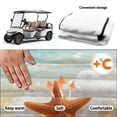 thumbnail image 6 of XYZCANDO Starfish and Conch Pattern Golf Cart Seat Covers with Pockets, for Sports, Golf Cart Seat Towel Protector, Compatible with Club Car EZGO, 6 of 8