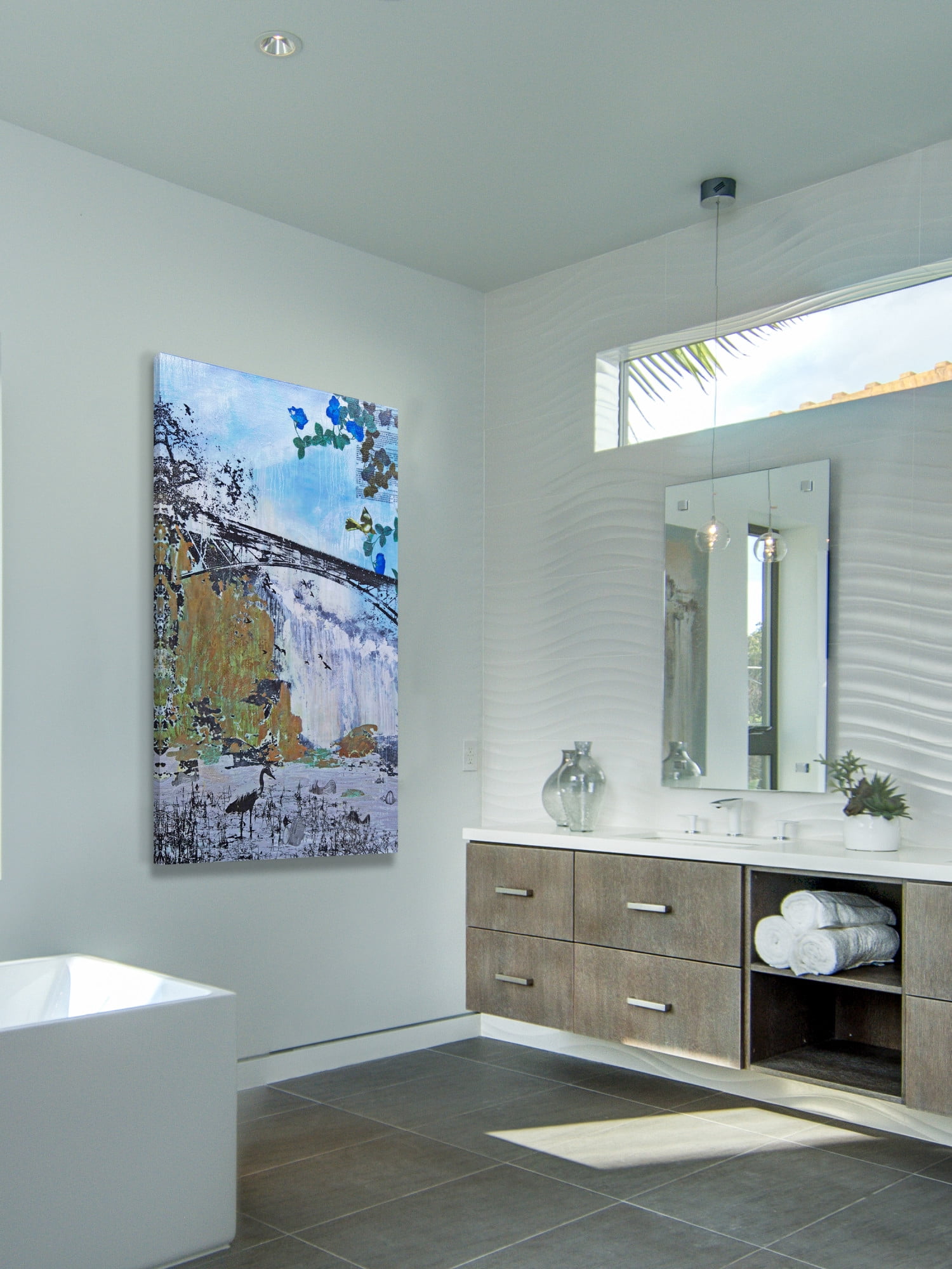 Marmont Hill "Lost Lanterns" by Tracy Silva Barbosa Painting Print on Canvas