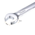 thumbnail image 4 of Uxcell 8mm Stubby Ratcheting Combination Wrench Metric 72 Teeth 12 Point Box Ended Tools, CR-V 2 Pack, 4 of 6