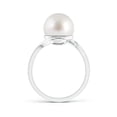 thumbnail image 2 of ANGARA South Sea Cultured Pearl Solitaire Bypass Ring in 14K White Gold for Women | June Birthstone, Birthday, Anniversary, Jewelry Gift for Women | Pearl Ring, 2 of 7