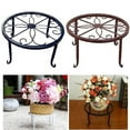 thumbnail image 1 of SPRING PARK Metal Potted Plant Stands, Iron Potted Stander,Flower Pot Holder,Display Shelf Garden Plant Flower Holder Balcony Round Home Decor Rack, 1 of 5