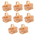 thumbnail image 3 of 8 Pcs Bath Toys Infants Mini Wicker Basket Mini Woven Picnic Baskets Bamboo Wicker Holder Hand- Held Plant Pot, 3 of 3