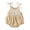 Beige, variant on Pejock Toddler Baby Boys Girls Comfortable Solid Elastic Sling Romper Jumpsuit Infant One-Piece Pajamas Coverall Romper Overalls, 0-24Months