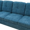thumbnail image 6 of MAYEERTY Blue Modern Adult 3-Piece Couch Vibrant Color Lively Living Room Decor, 6 of 12