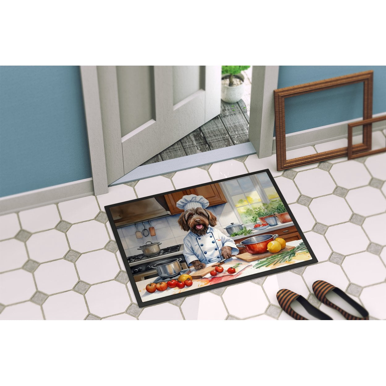 Wirehaired Pointing Griffon The Chef Doormat 27 in x 18 in
