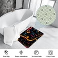 thumbnail image 3 of Note Non-Slip Polyester Outdoor Carpet Bath Rug Door Mat - Machine Washable, 3 of 6