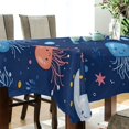 thumbnail image 5 of Yayeee Tablecloths 60" x 120" Rectangle Wrinkle Resistant Party Table Cover, Blue Jellyfish, 5 of 8